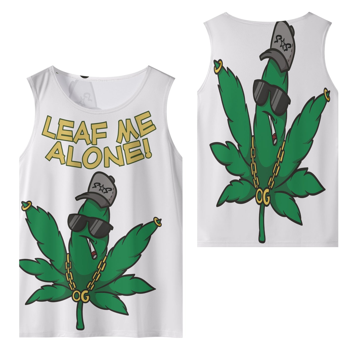 Leaf Me Alone 4/20 Edition Mens Vest Shirt