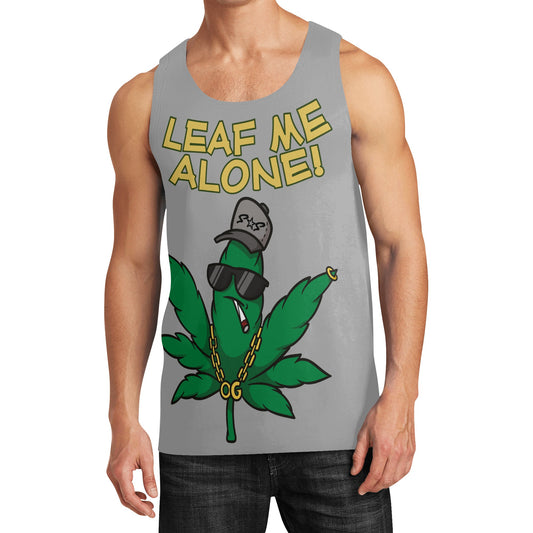 Leaf Me Alone 4/20 Edition Mens Vest Shirt