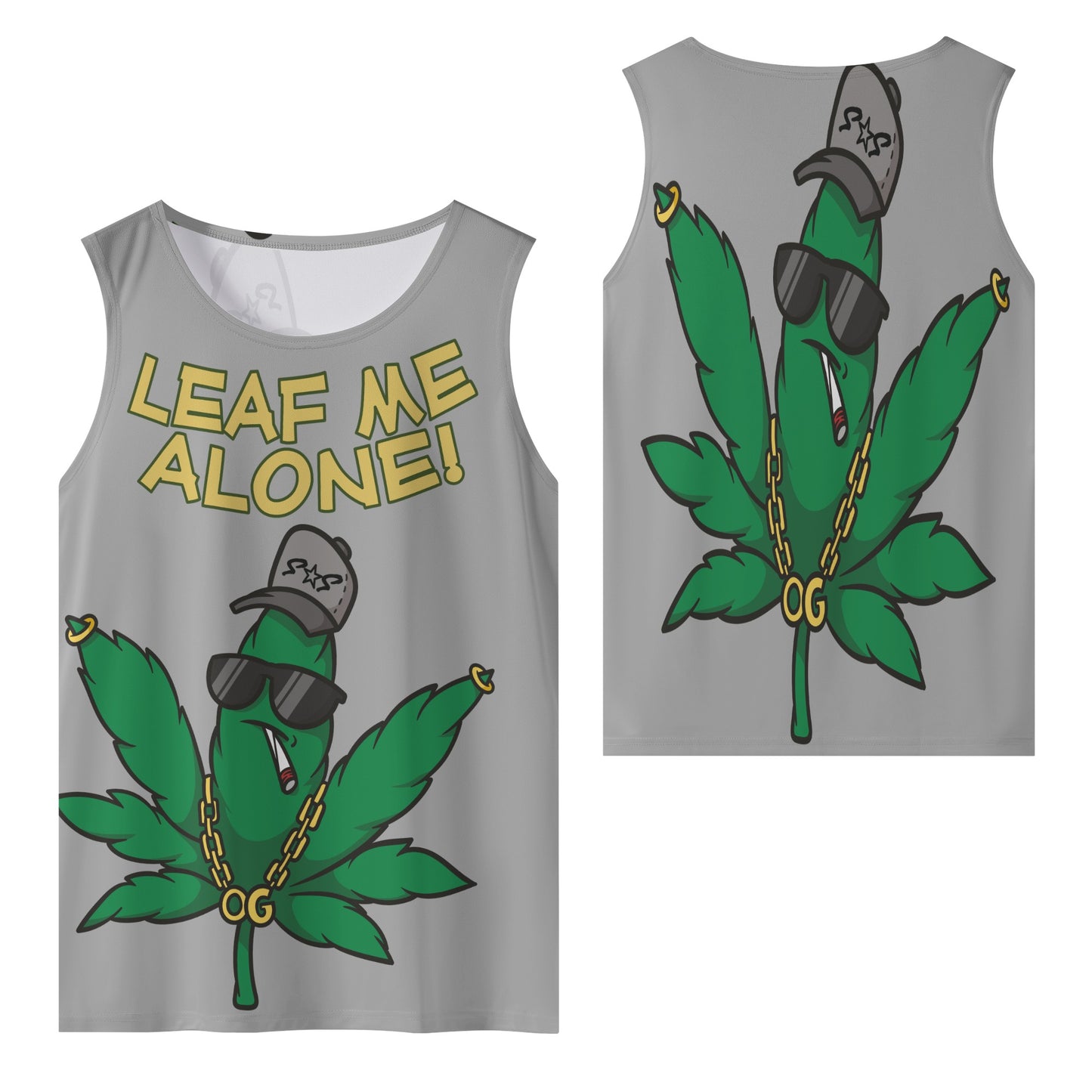 Leaf Me Alone 4/20 Edition Mens Vest Shirt