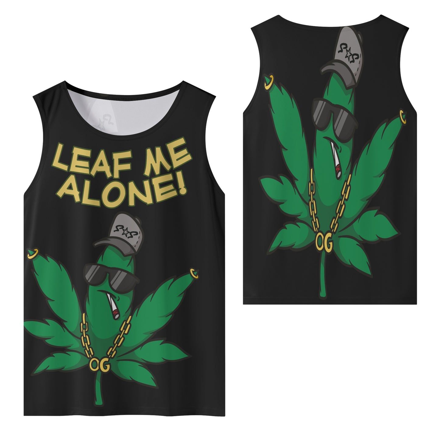 Leaf Me Alone 4/20 Edition Mens Vest Shirt