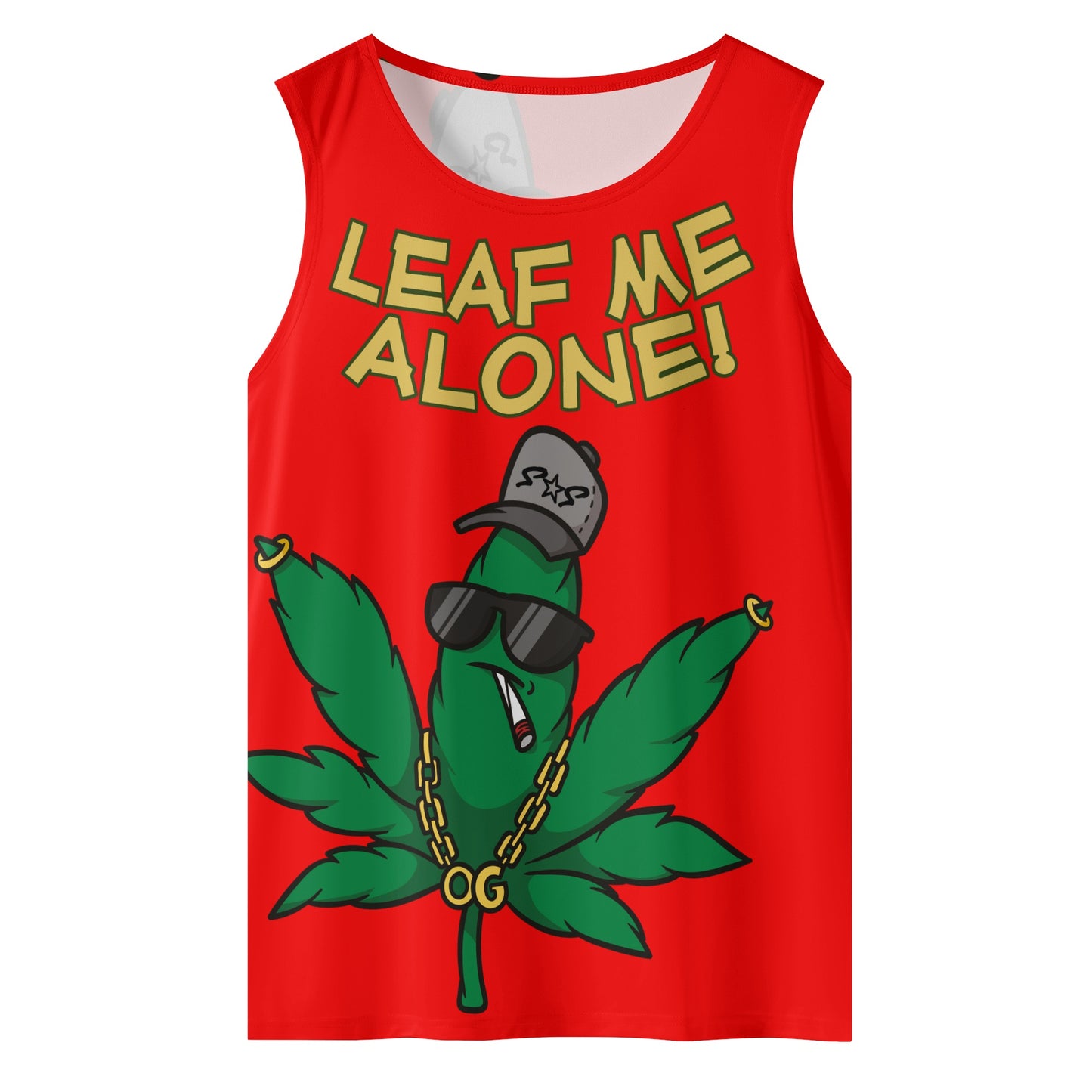 Leaf Me Alone 4/20 Edition Mens Vest Shirt