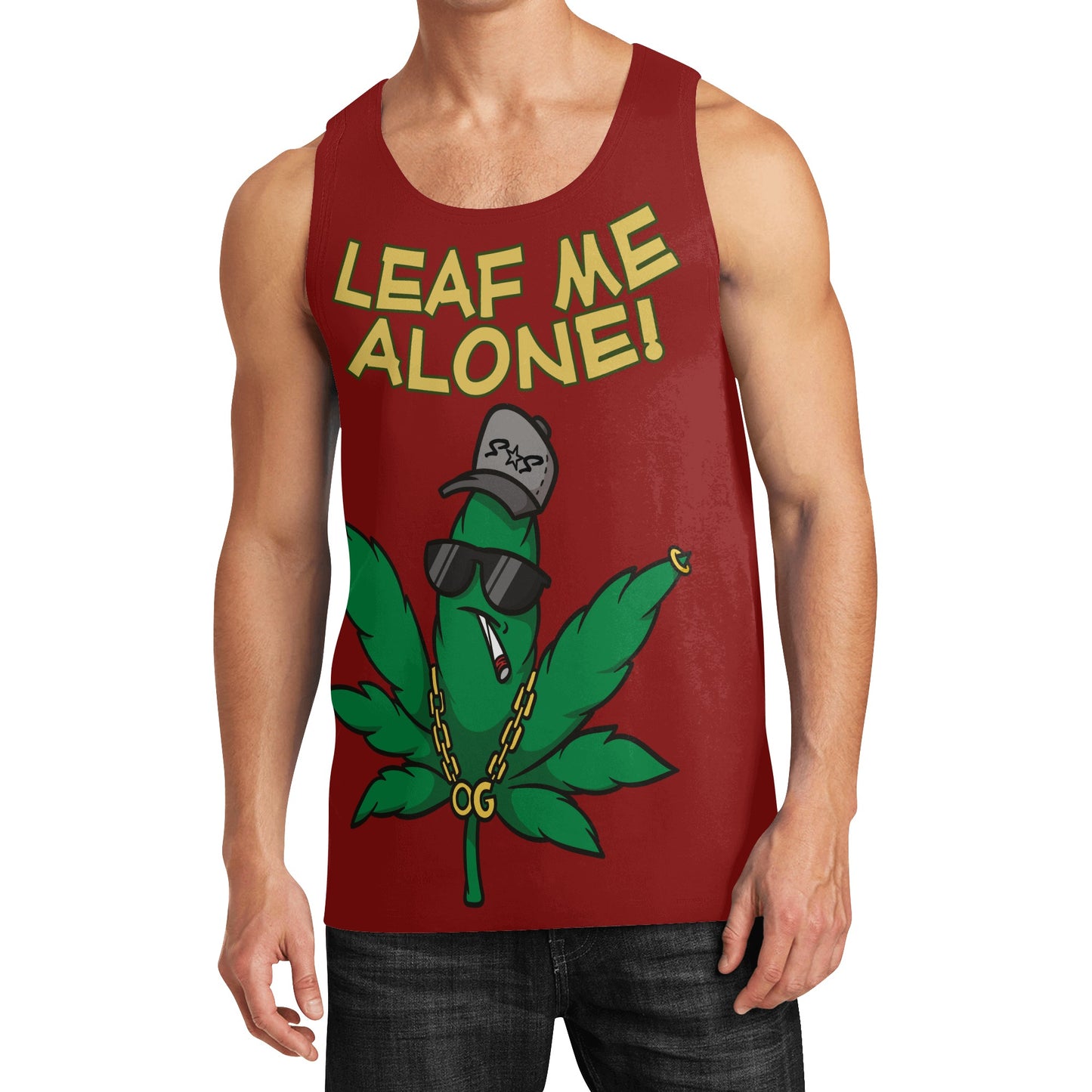 Leaf Me Alone 4/20 Edition Mens Vest Shirt