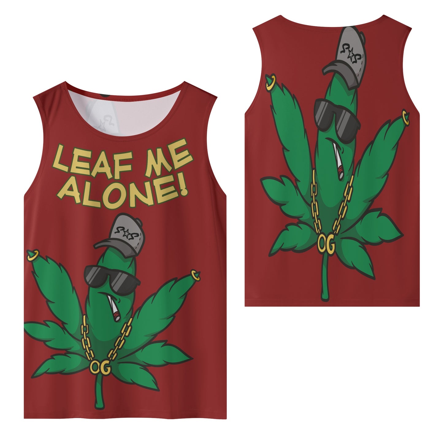 Leaf Me Alone 4/20 Edition Mens Vest Shirt