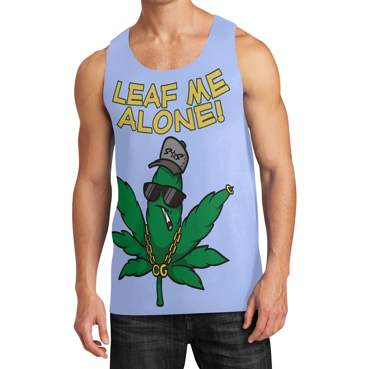 Leaf Me Alone 4/20 Edition Mens Vest Shirt