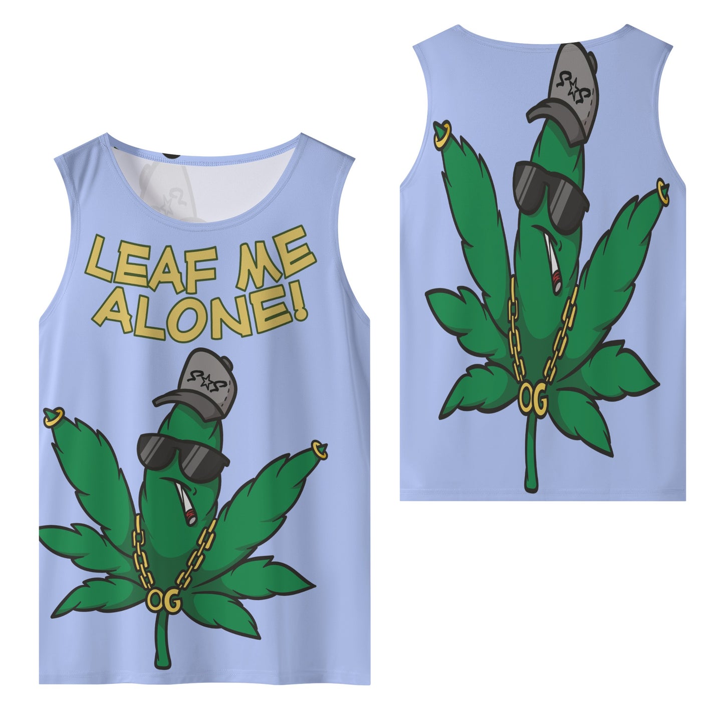 Leaf Me Alone 4/20 Edition Mens Vest Shirt