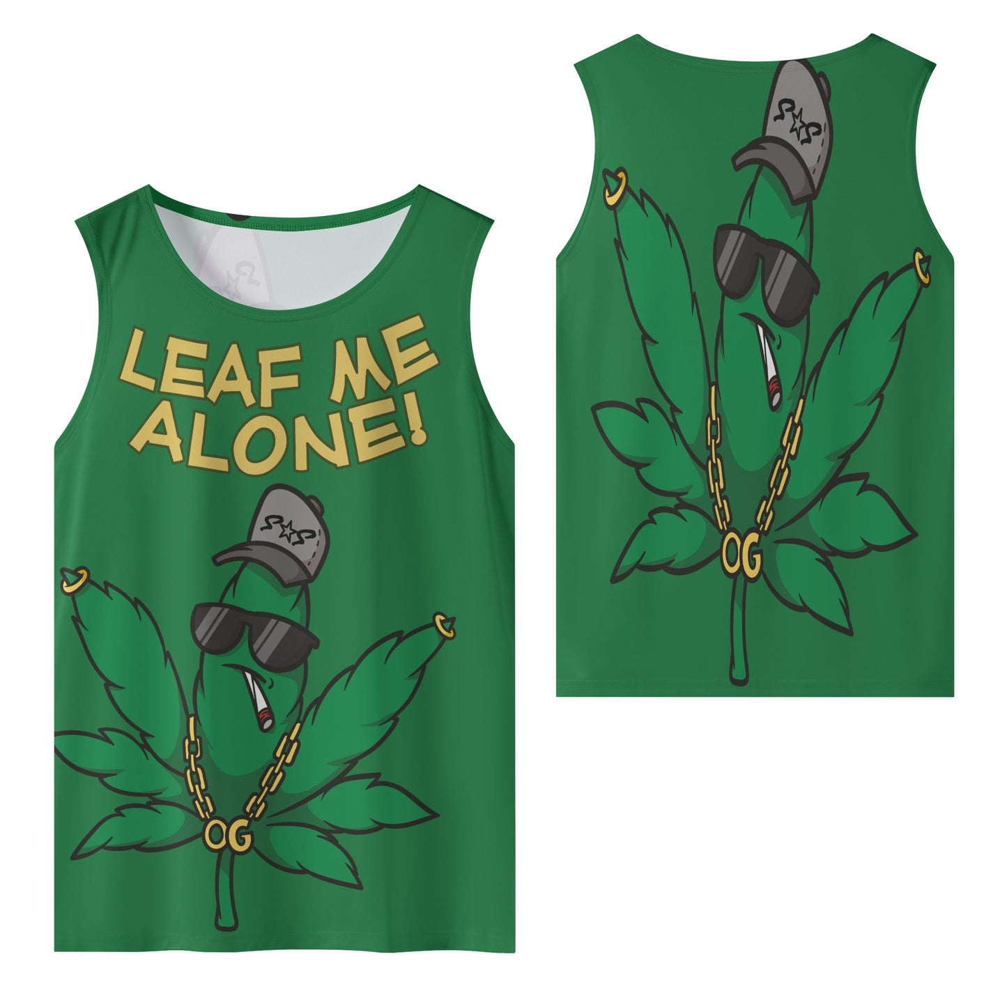 Leaf Me Alone 4/20 Edition Mens Vest Shirt