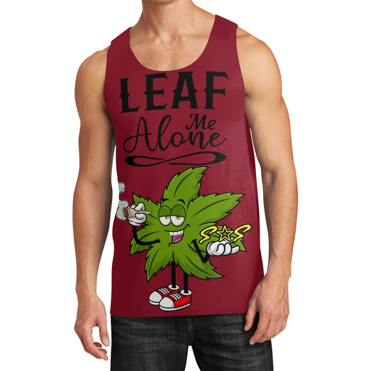 Leaf Me Alone 4/20 Edition Mens Vest Shirt