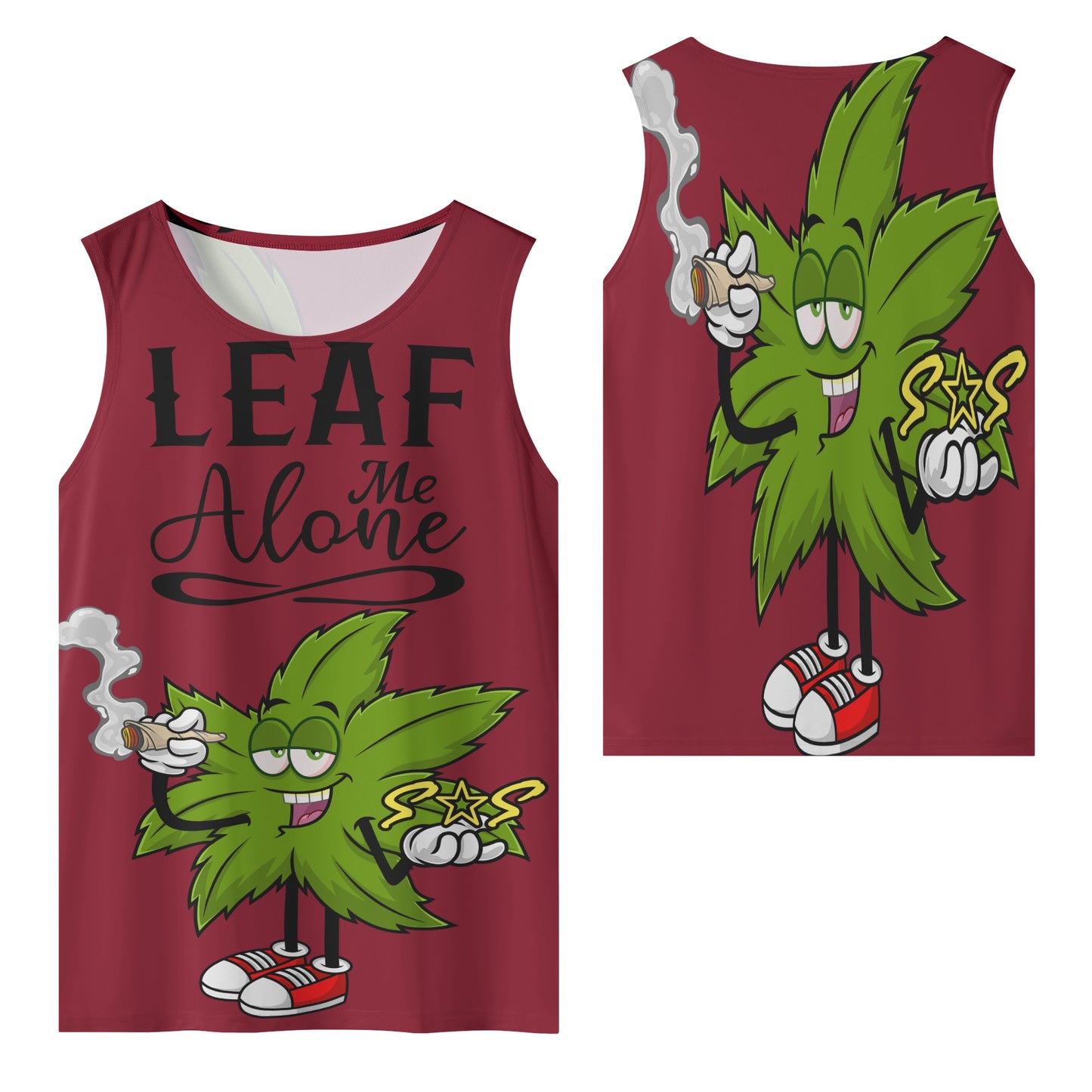 Leaf Me Alone 4/20 Edition Mens Vest Shirt