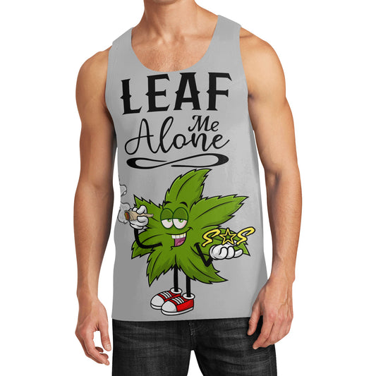 Leaf Me Alone 4/20 Edition Mens Vest Shirt