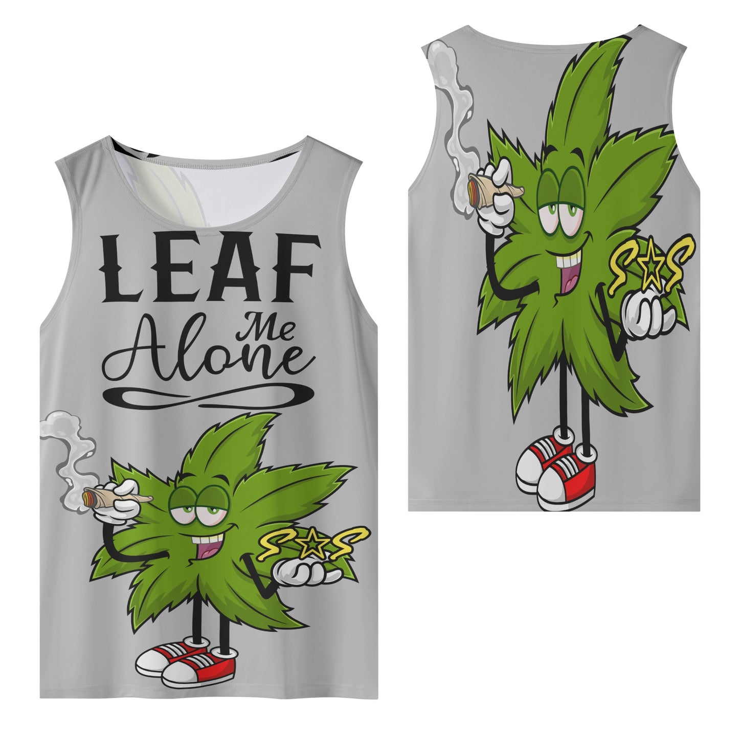 Leaf Me Alone 4/20 Edition Mens Vest Shirt