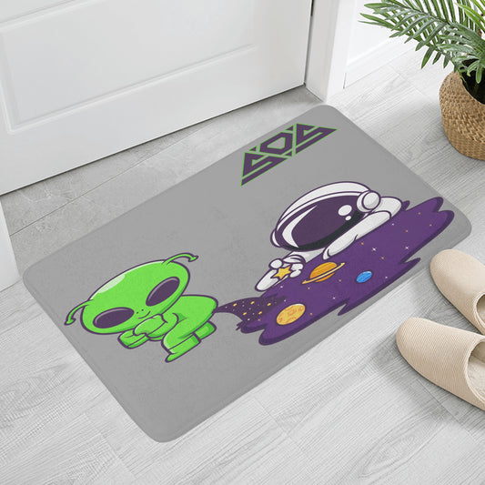 Space Aliens Plush Doormat