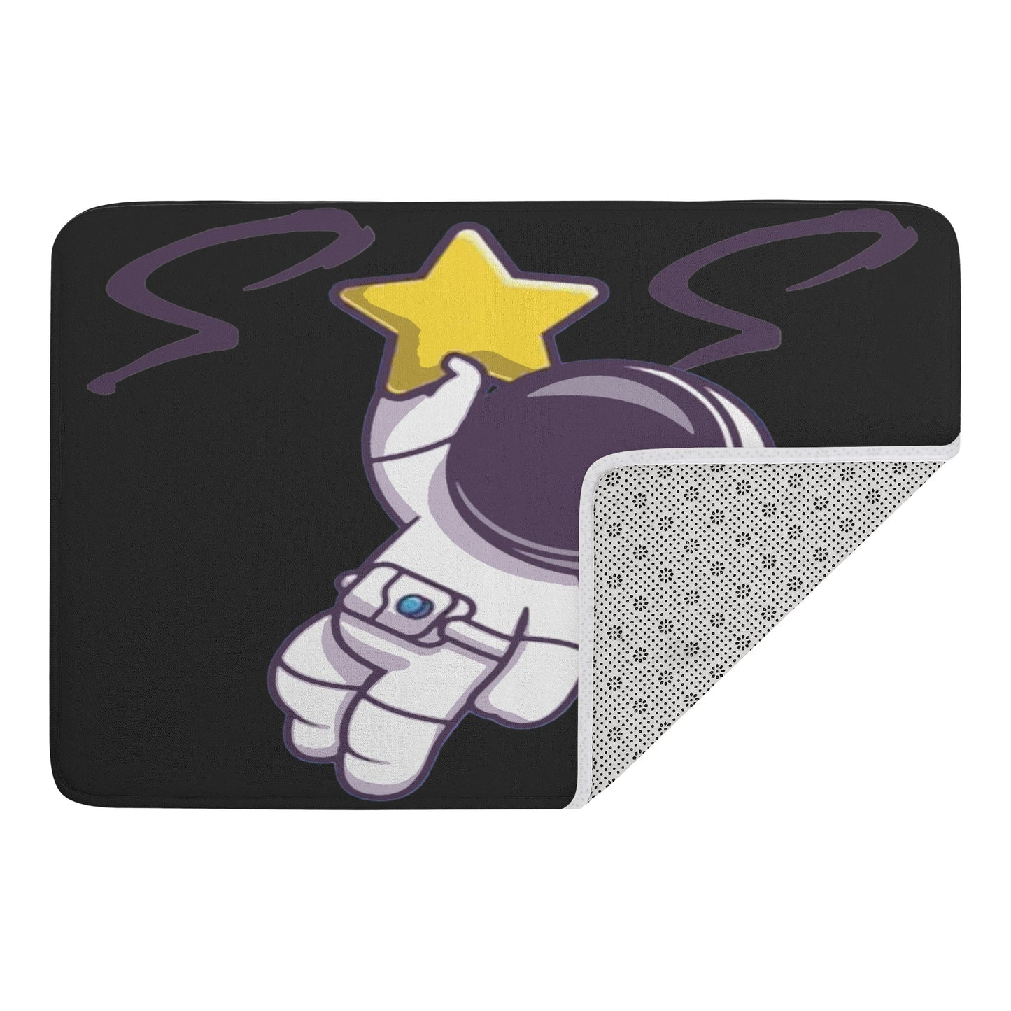 Space Man 23 Plush Doormat