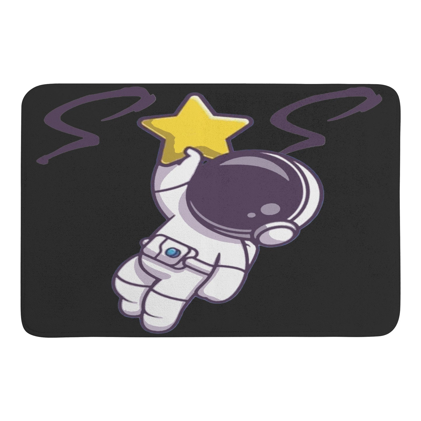 Space Man 23 Plush Doormat