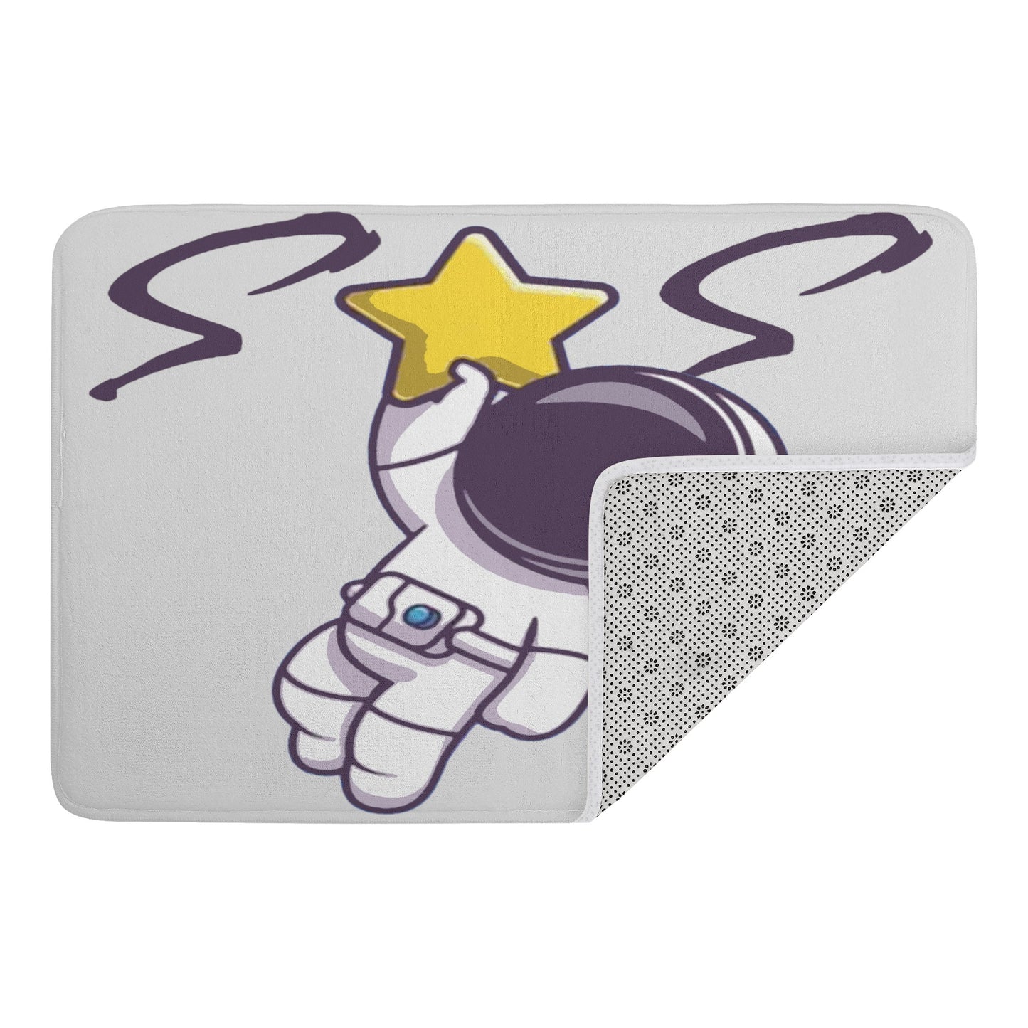 Space Man 23 Plush Doormat