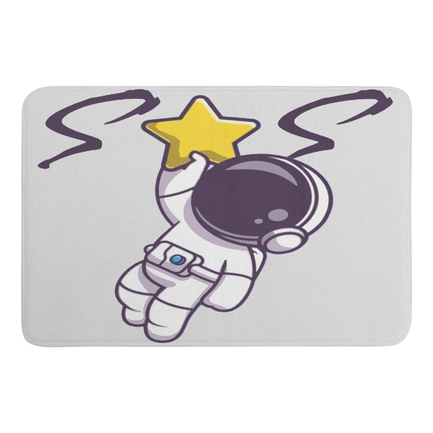 Space Man 23 Plush Doormat