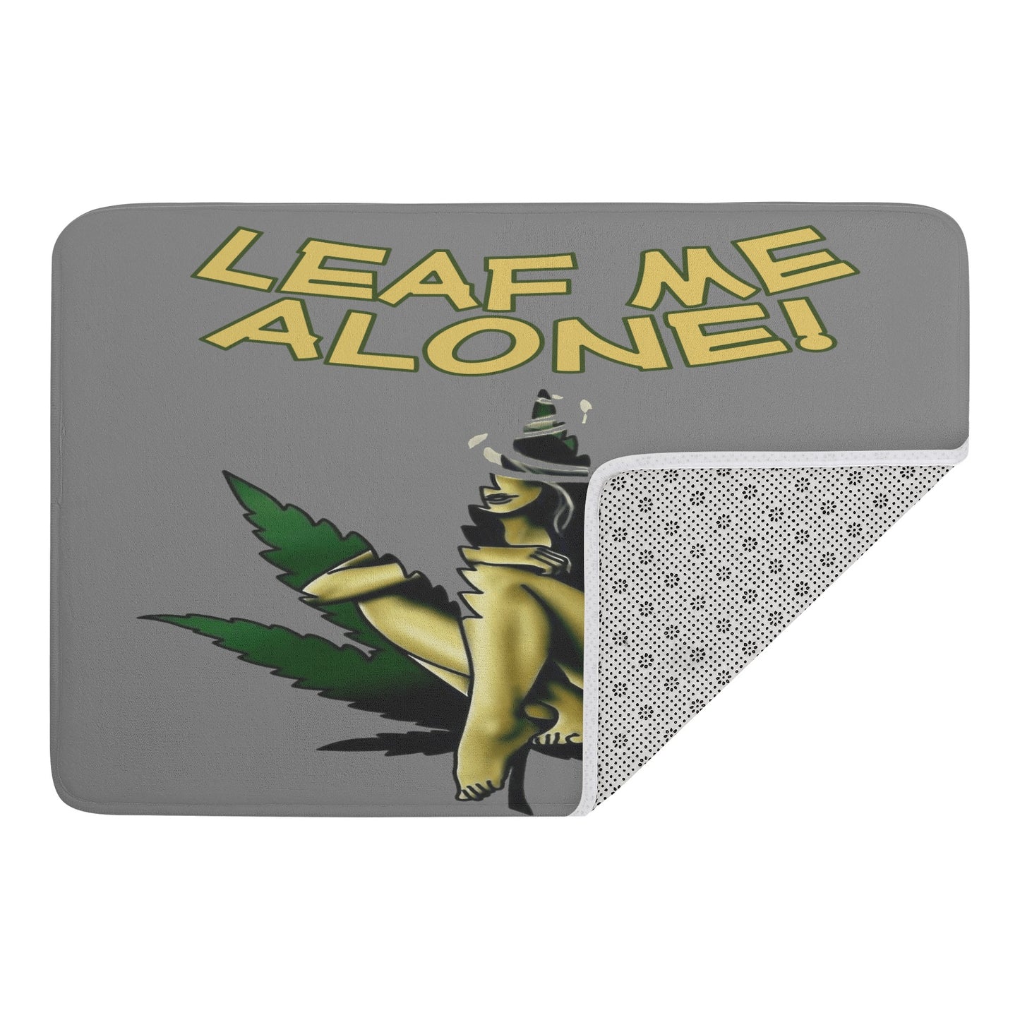 Leaf Me Alone 4/20 Edition Plush Doormat