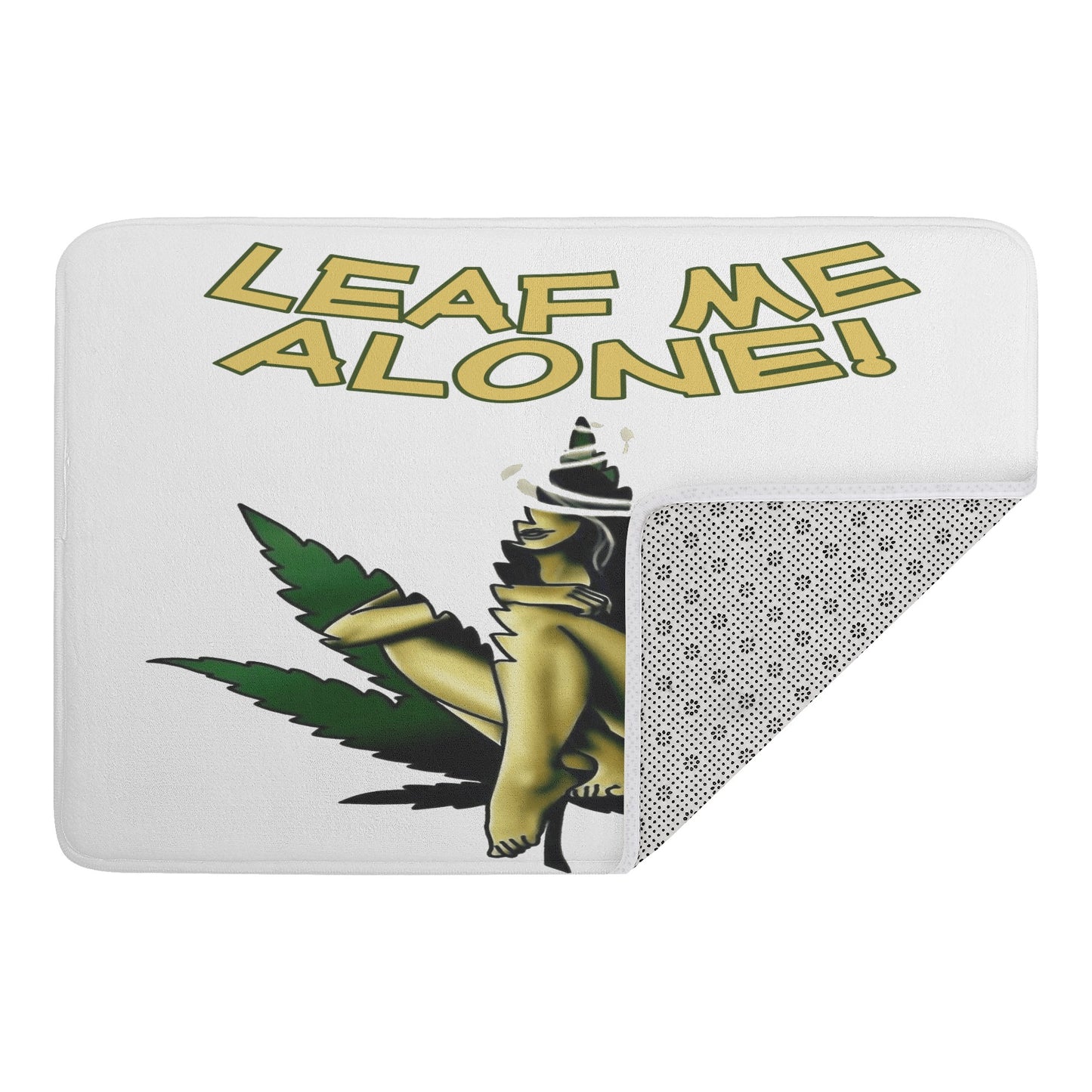 Leaf Me Alone 4/20 Edition Plush Doormat