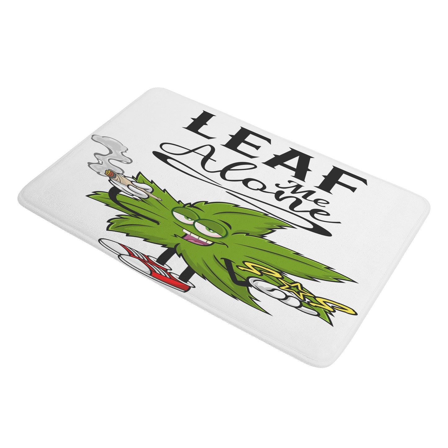 Leaf Me Alone 4/20 Edition Plush Doormat