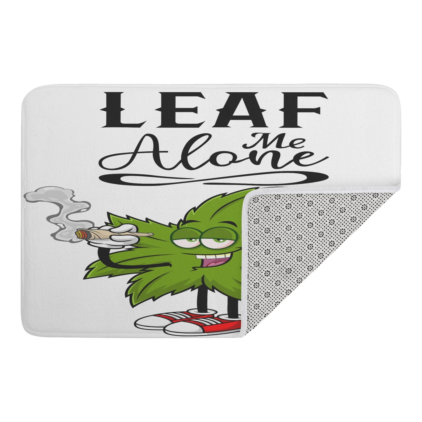 Leaf Me Alone 4/20 Edition Plush Doormat