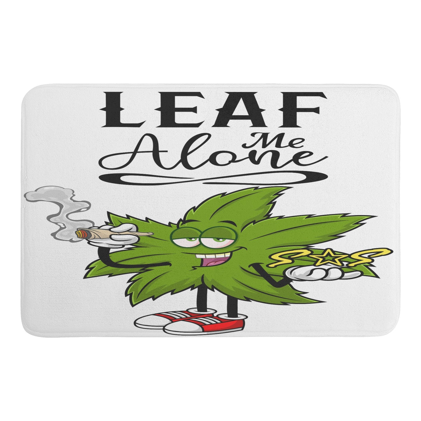 Leaf Me Alone 4/20 Edition Plush Doormat