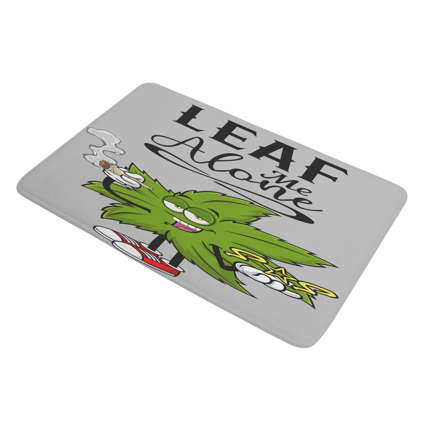 Leaf Me Alone 4/20 Edition Plush Doormat