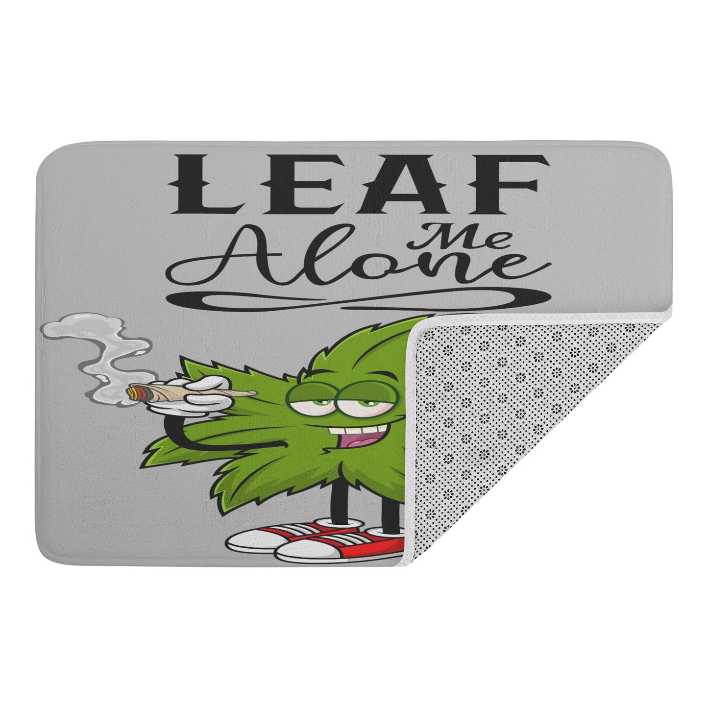 Leaf Me Alone 4/20 Edition Plush Doormat