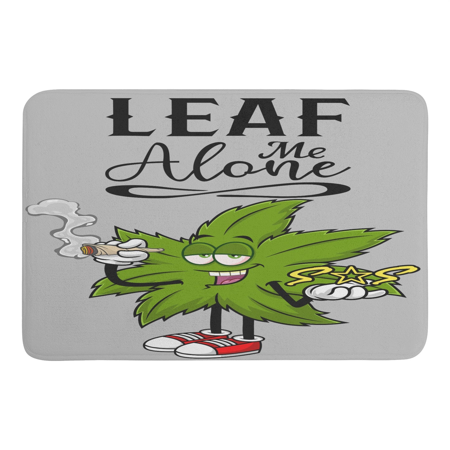 Leaf Me Alone 4/20 Edition Plush Doormat