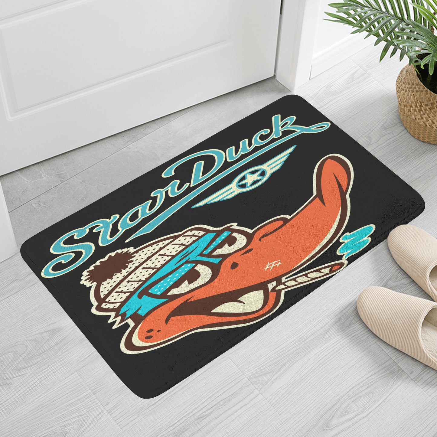 Star Duck Plush Doormat