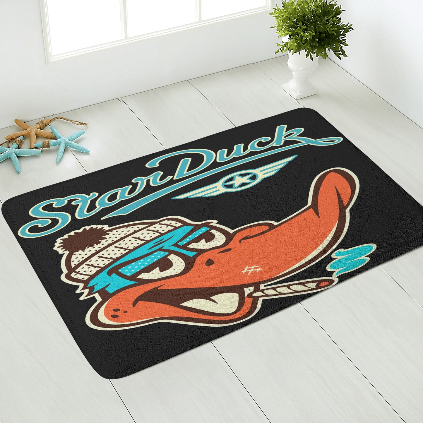 Star Duck Plush Doormat