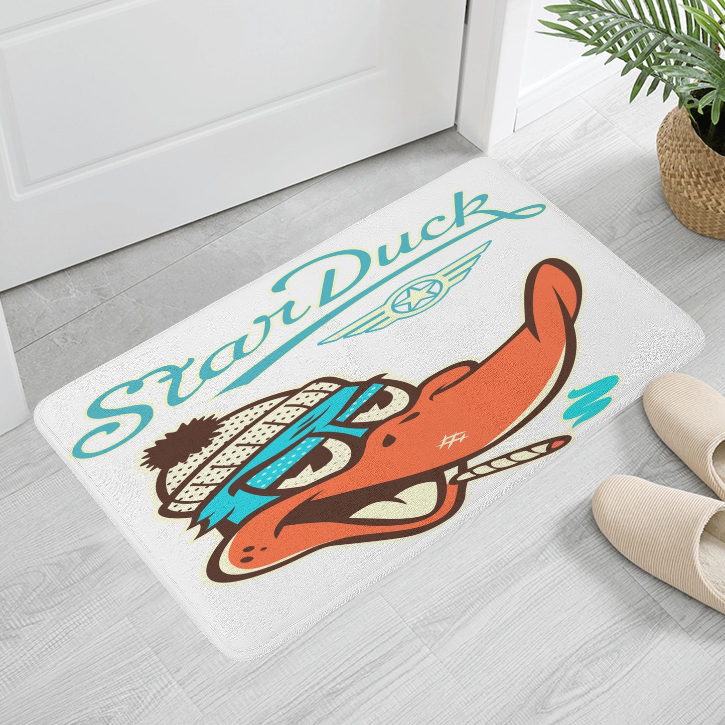 Star Duck Plush Doormat