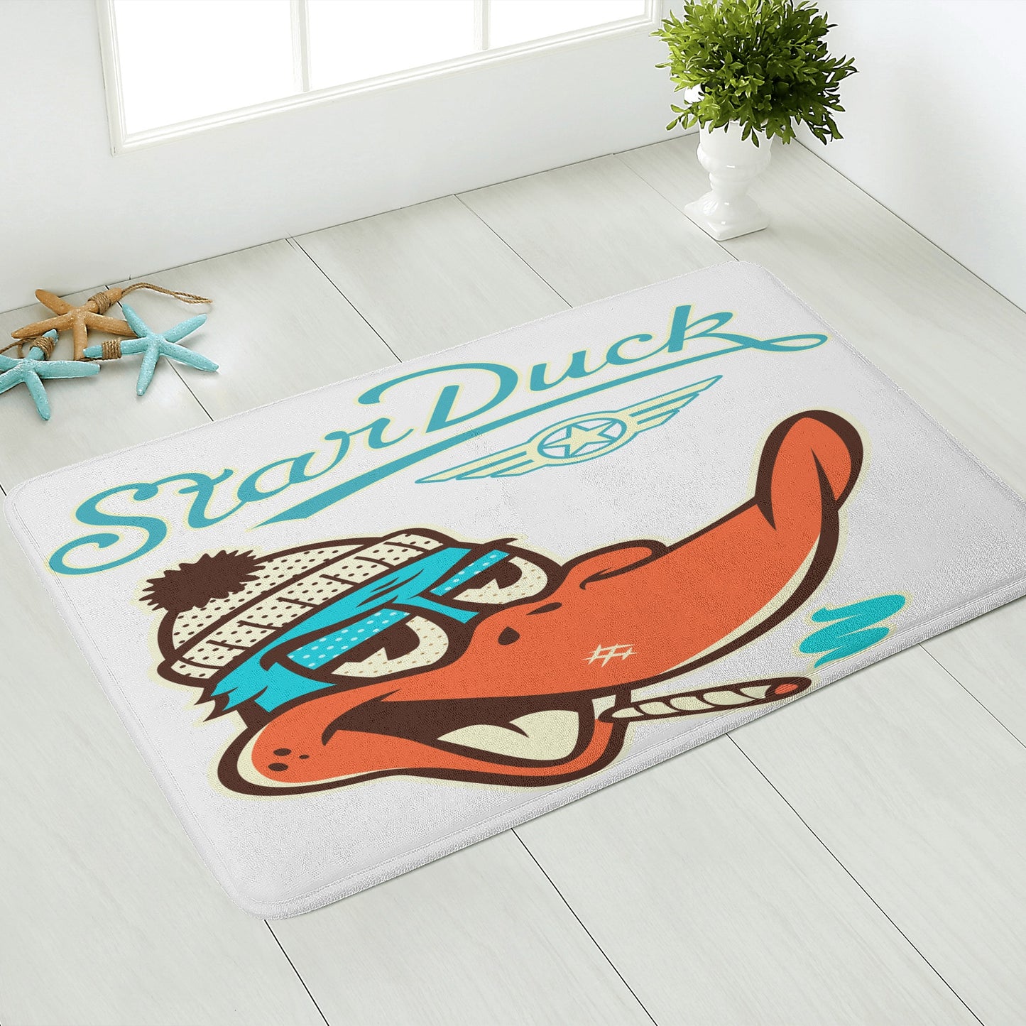 Star Duck Plush Doormat