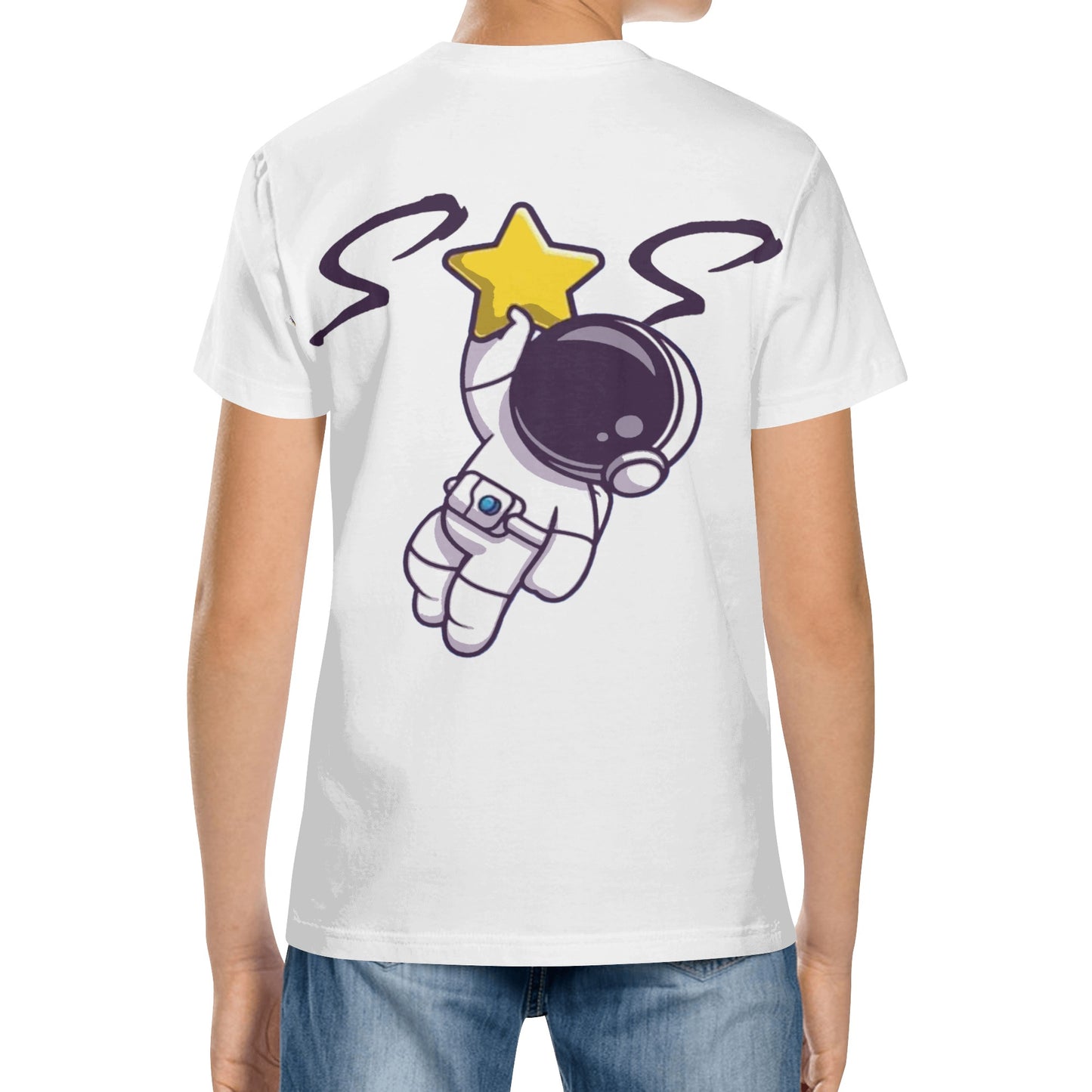 Space Man 23 Kids Short Sleeve T-Shirt