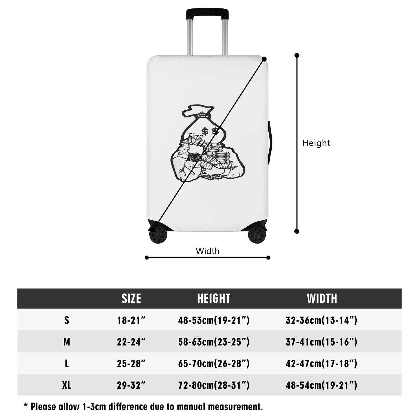 Money Man Polyester Luggage