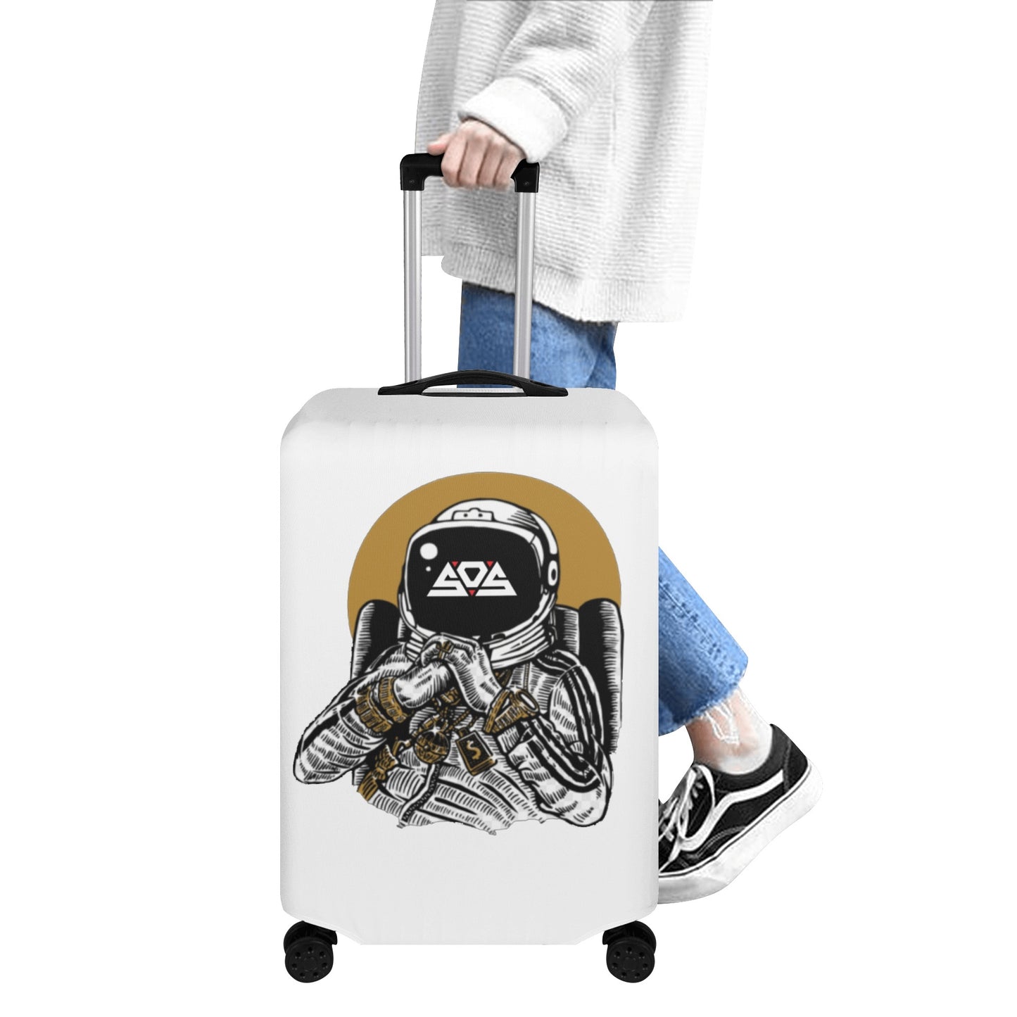 Astronaut Money Polyester Luggage