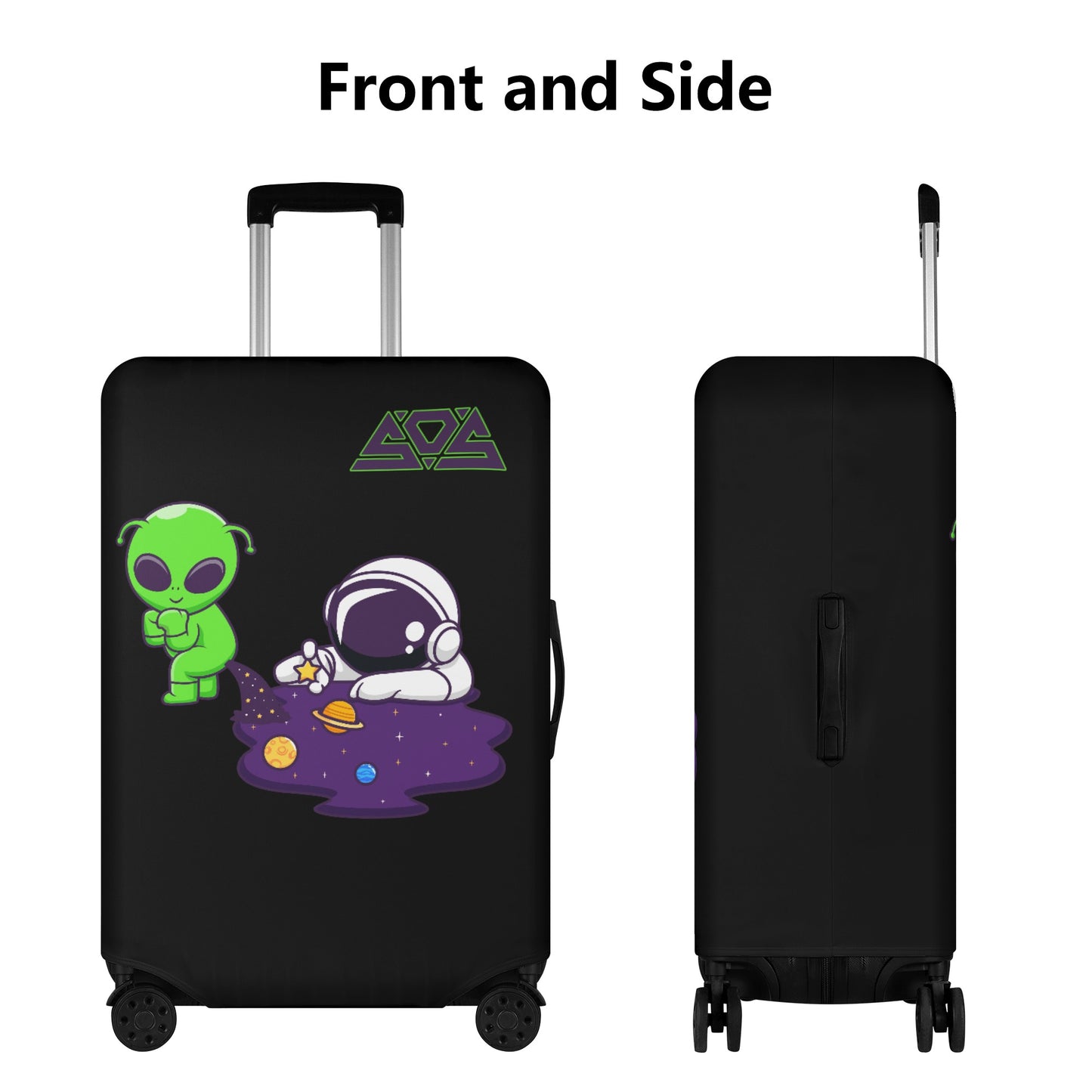 Space Aliens Polyester Luggage