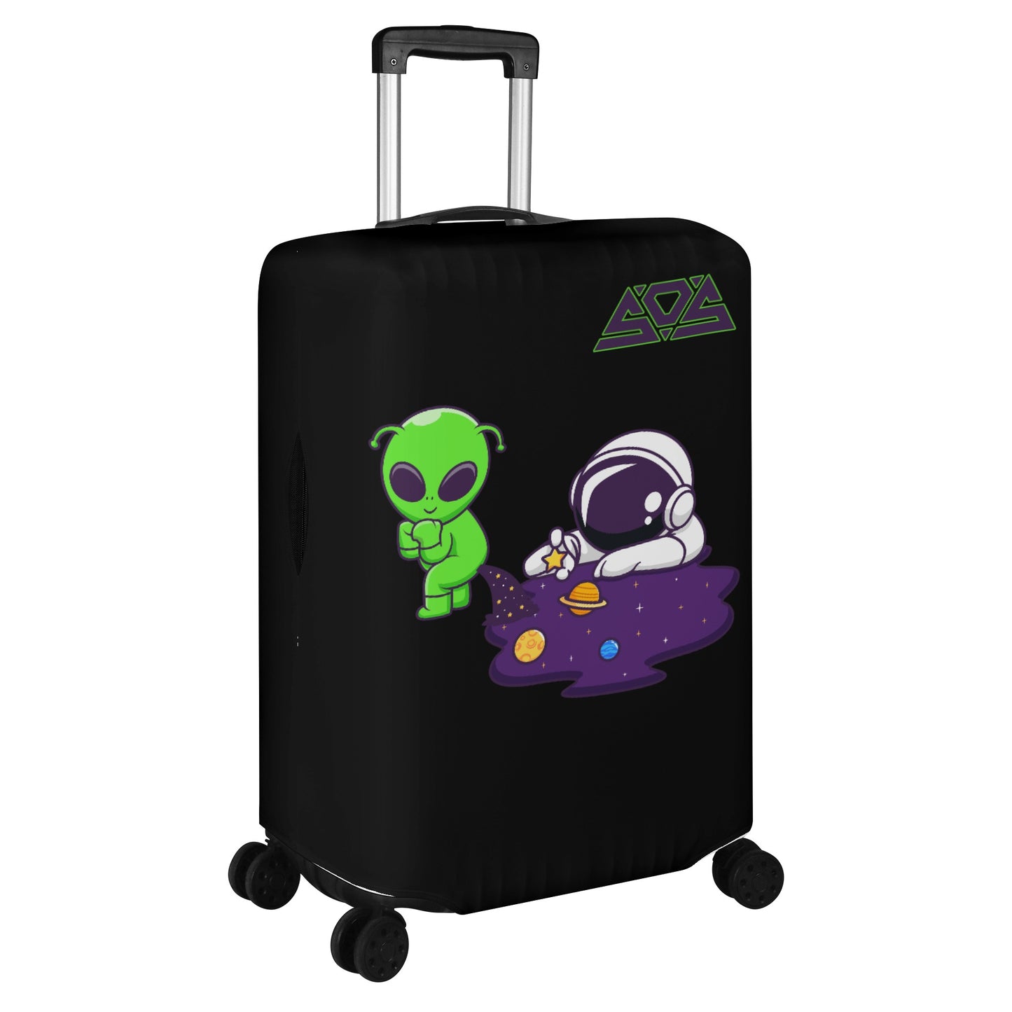 Space Aliens Polyester Luggage