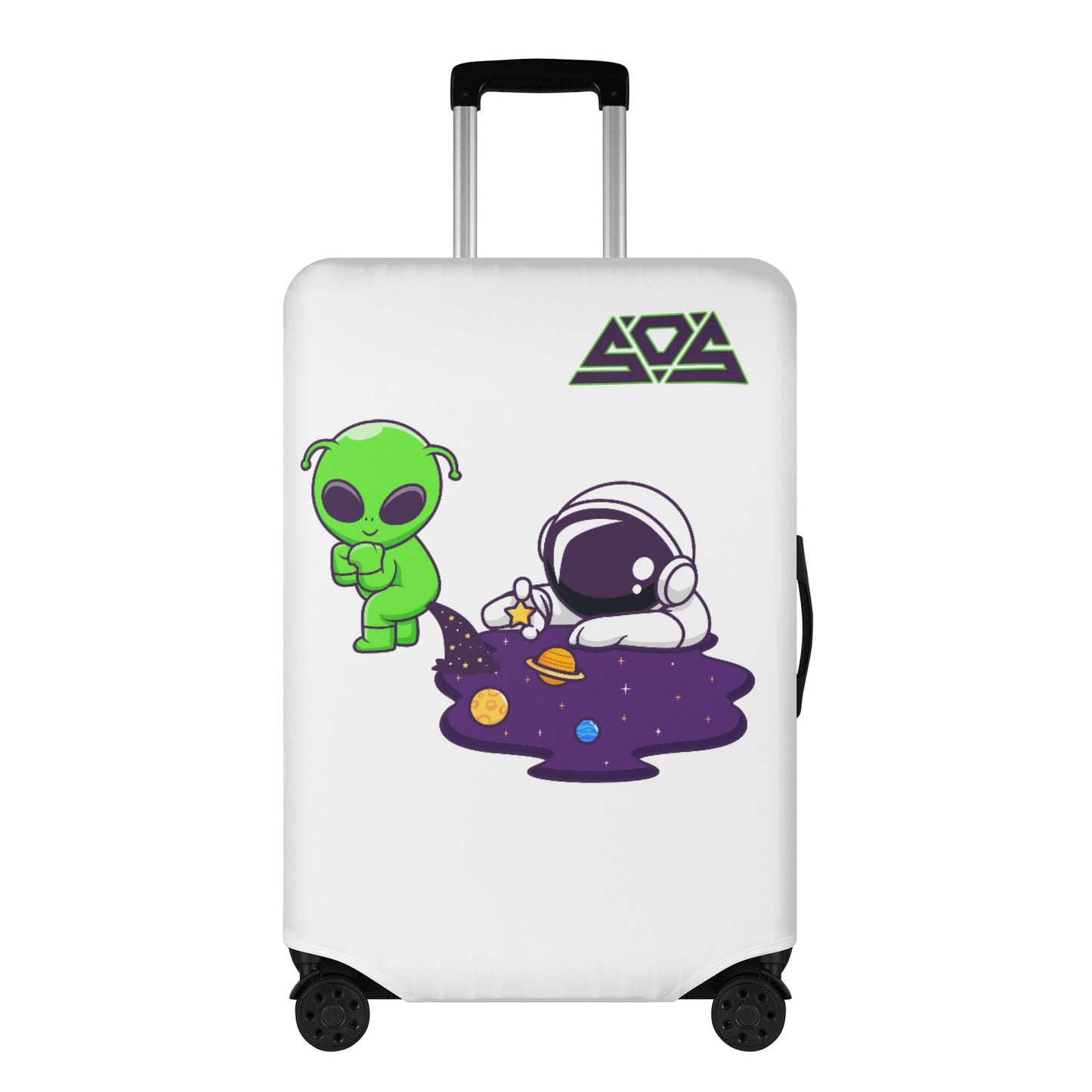 Space Aliens Polyester Luggage