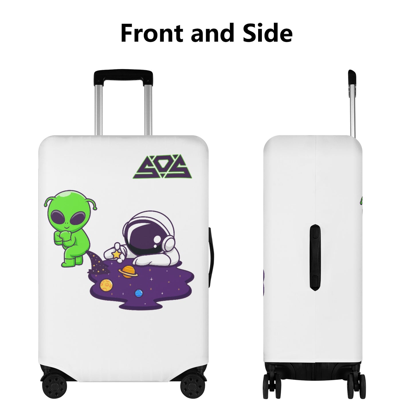 Space Aliens Polyester Luggage