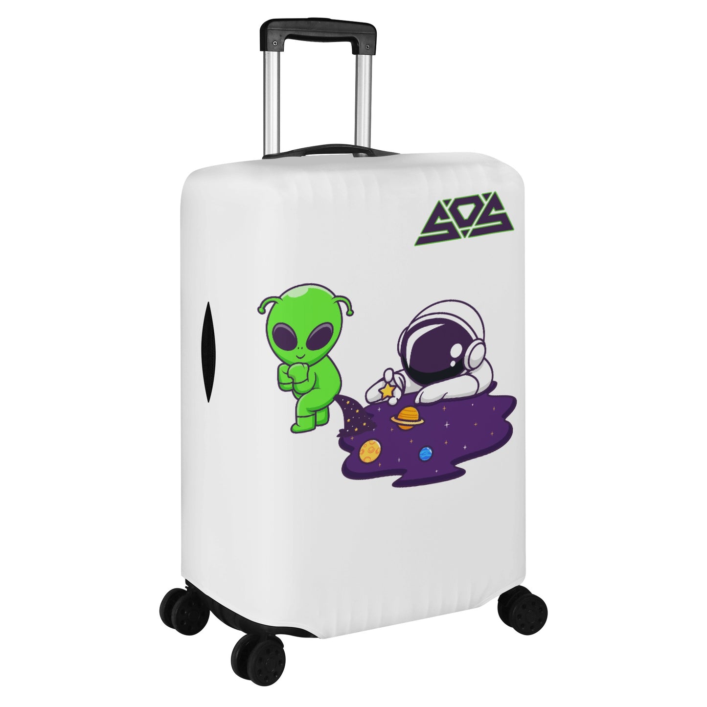 Space Aliens Polyester Luggage