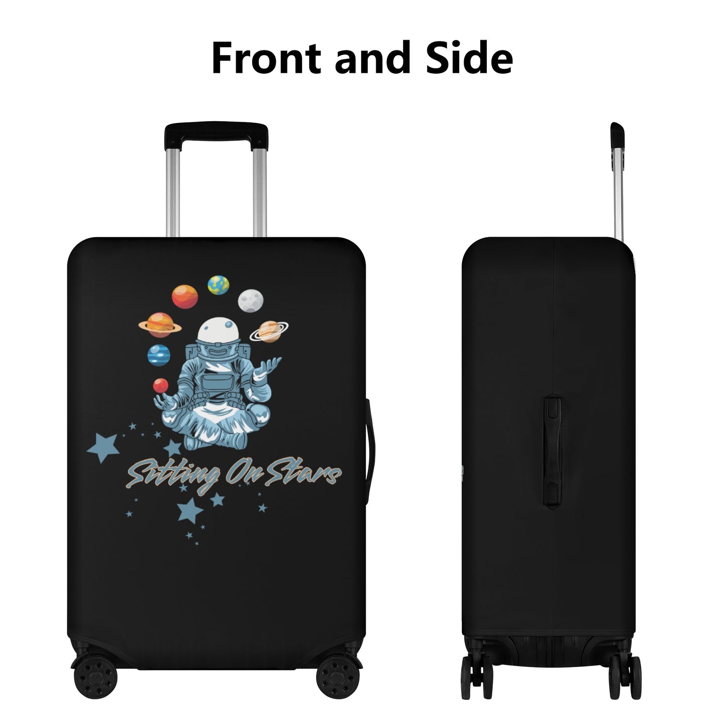 Sitting  On Stars Meditation Polyester Luggage