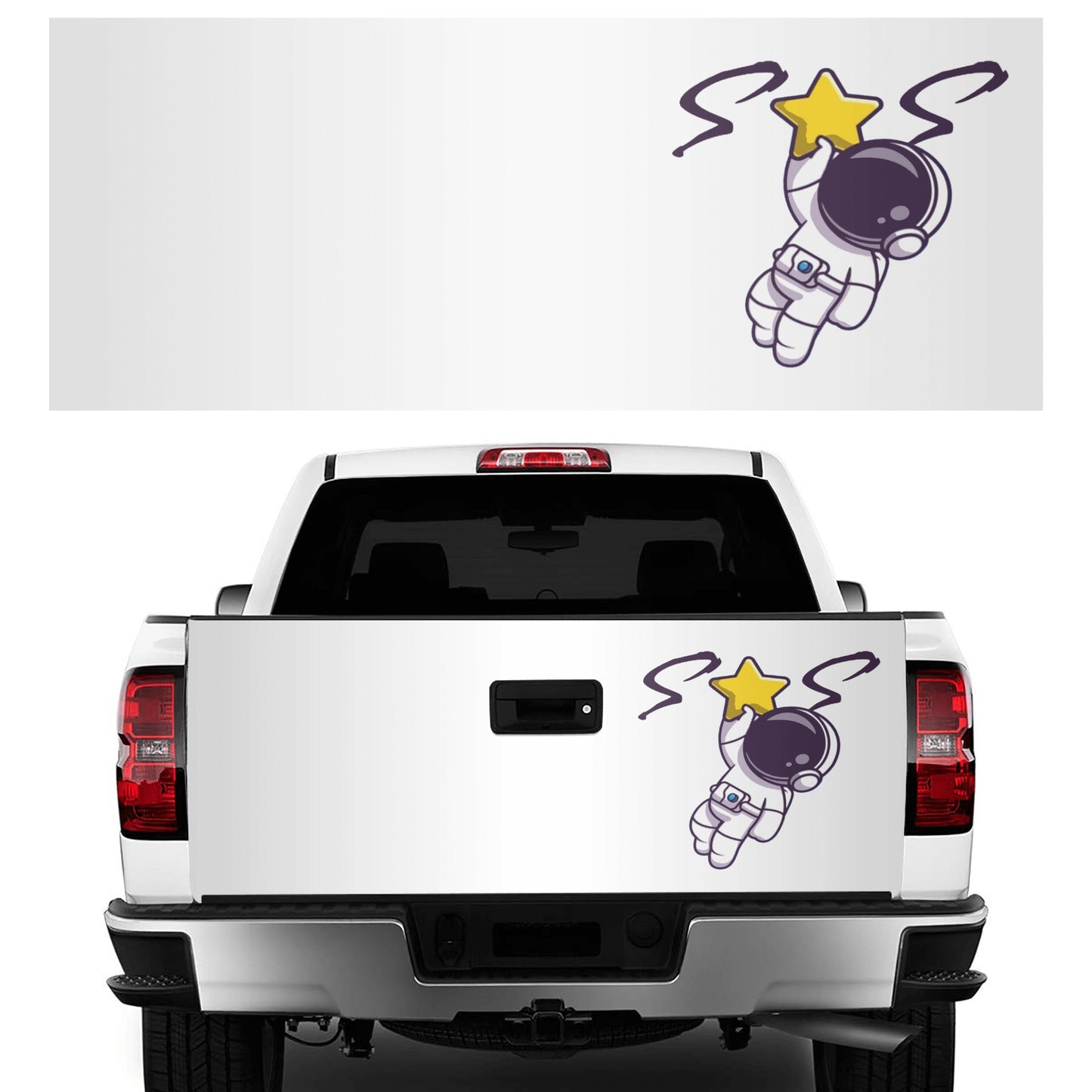 Space Man 23 Truck Decals Sticker