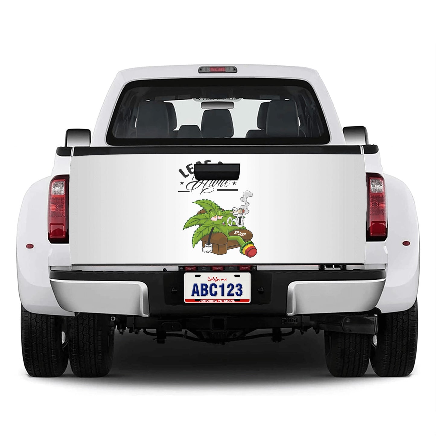 Leaf Me Alone 4/20 Edition Truck Decals Sticker