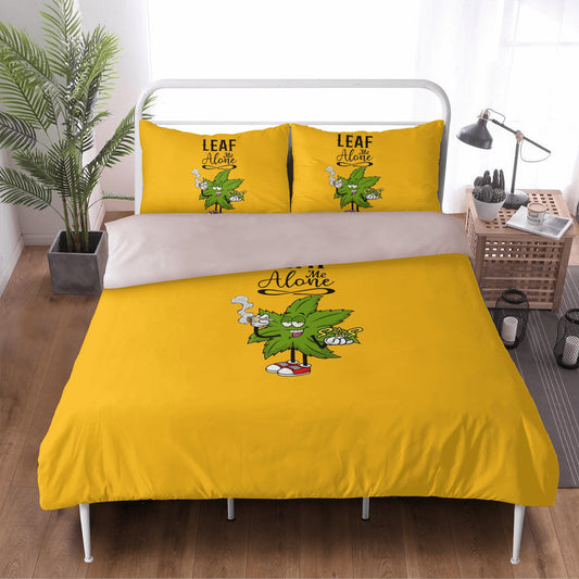 Leaf Me Alone 4/20 Edition 3 Pcs Beddings