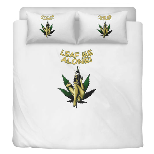 Leaf Me Alone 4/20 Edition 3 Pcs Beddings