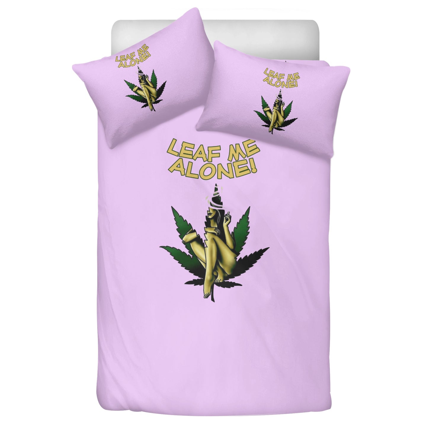 Leaf Me Alone 4/20 Edition 4.0 3 Pcs Beddings