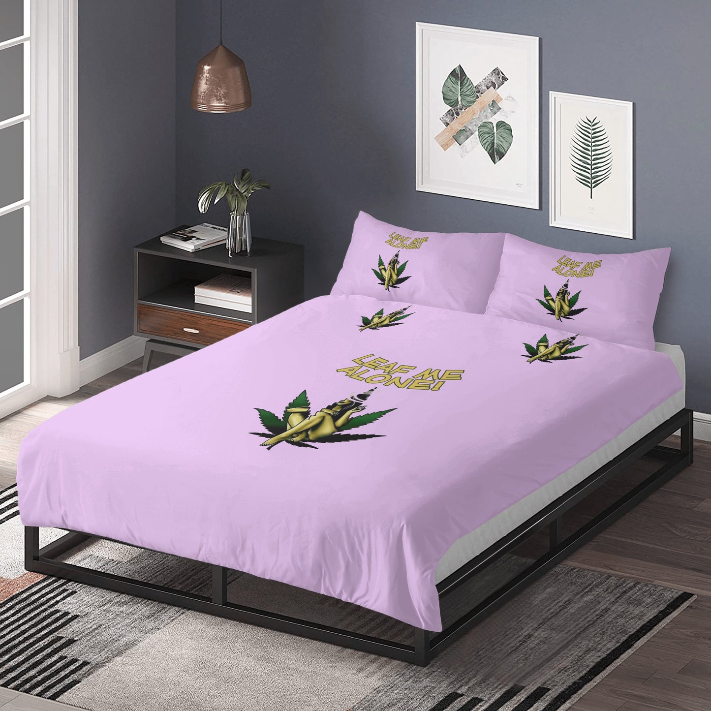 Leaf Me Alone 4/20 Edition 4.0 3 Pcs Beddings