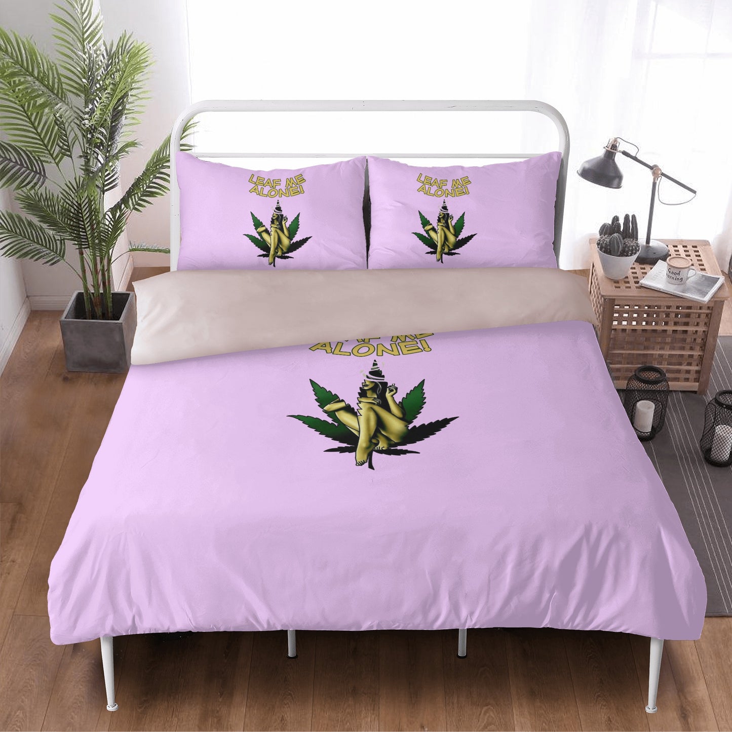 Leaf Me Alone 4/20 Edition 4.0 3 Pcs Beddings