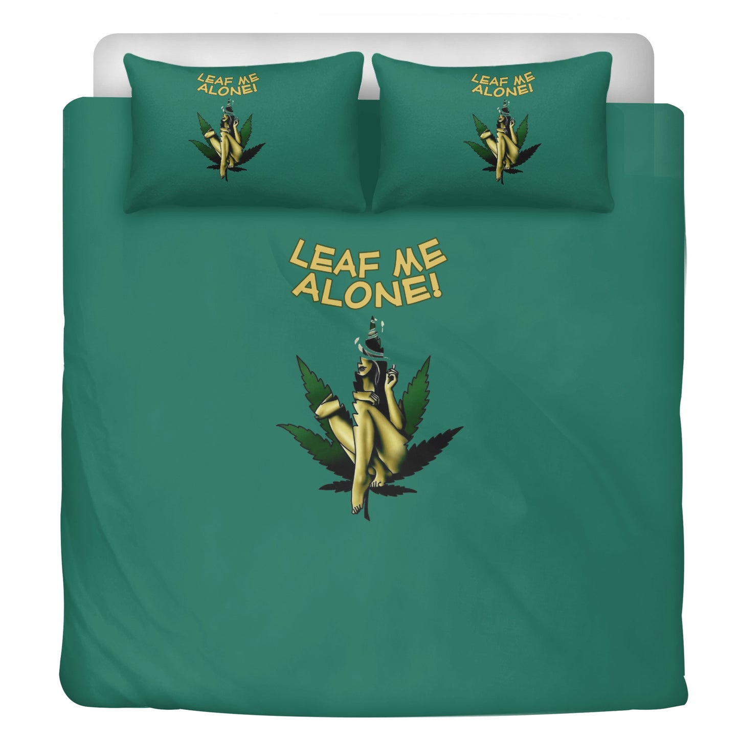 Leaf Me Alone 4/20 Edition 3 Pcs Beddings