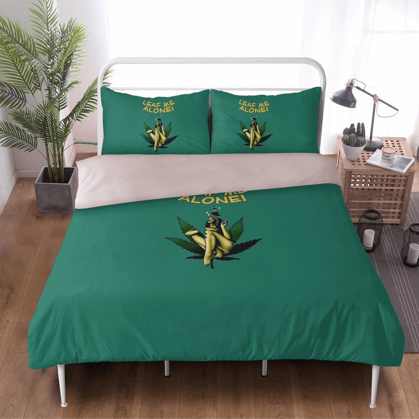 Leaf Me Alone 4/20 Edition 3 Pcs Beddings