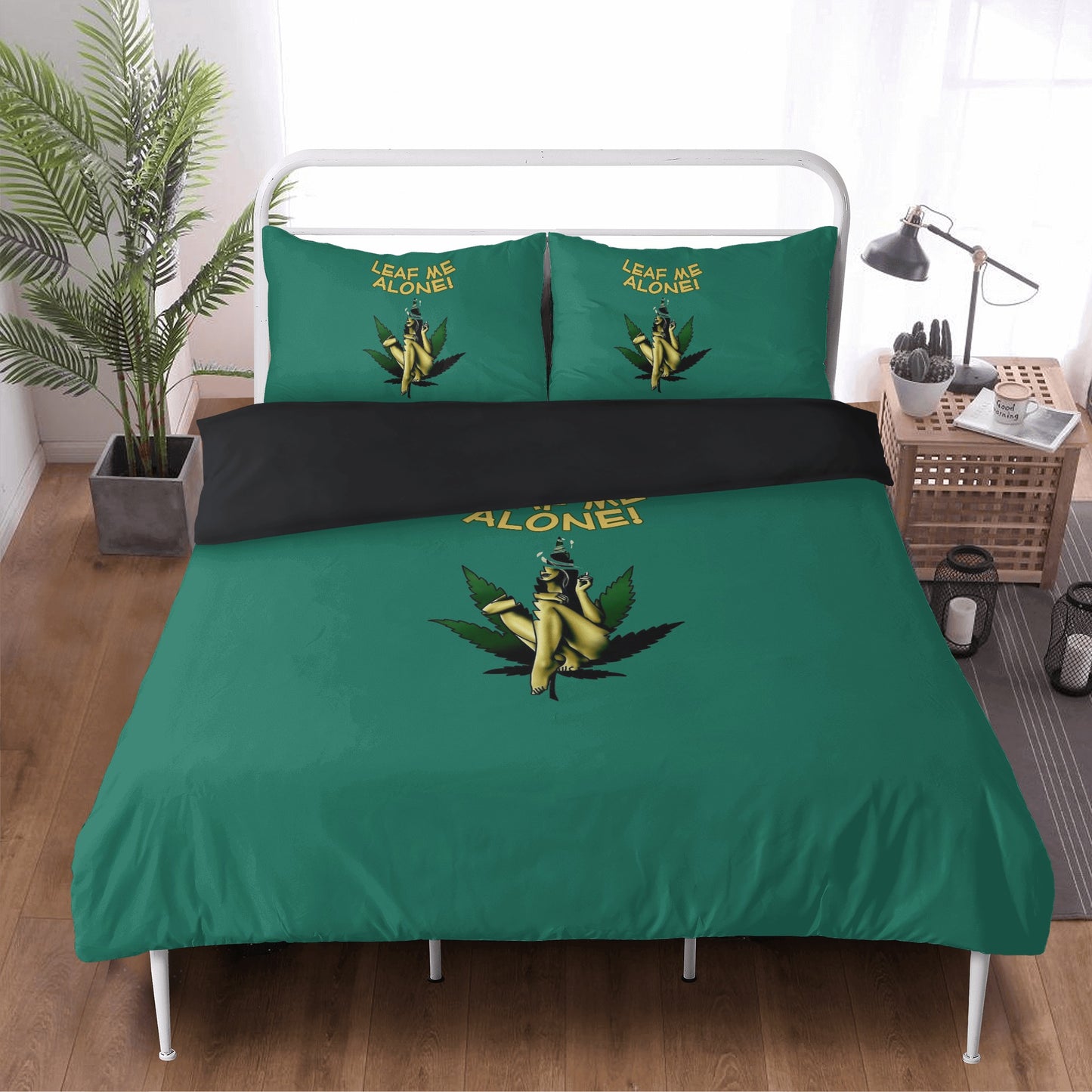 Leaf Me Alone 4/20 Edition 3 Pcs Beddings